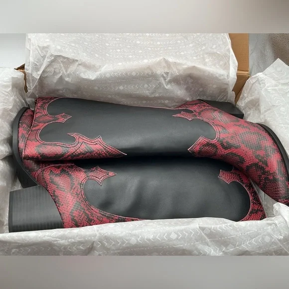 NWT‎ Zodiac Womens Dawson Faux Faux Leather Knee-High Boots Shoes size 9.5 M - Picture 2 of 11